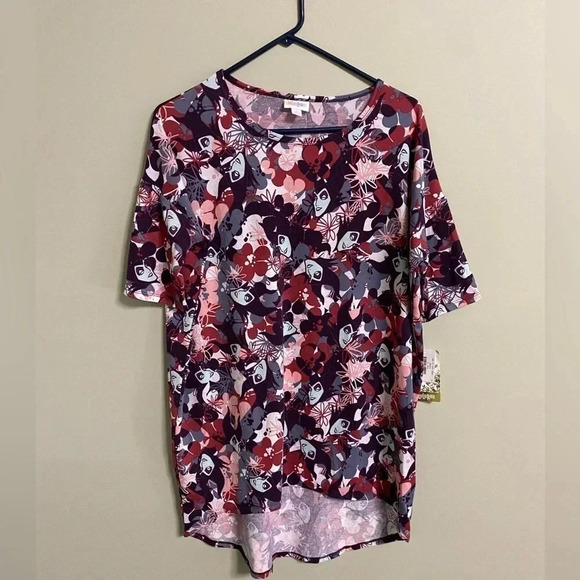 Lularoe Irma Size Small Disney Sleeping Beauty Evil Queen Witch Maleficent Shirt - Picture 1 of 6